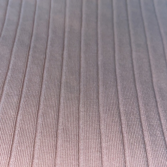 H&M (Divided) Pale Pink Ribbed Cropped Halter Top Size XSmall - Picture 3 of 5